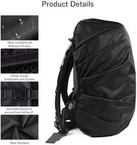 img 2 attached to LAMA 2 Pack Waterproof Rain Cover for Backpack - Reflective Rucksack Rain Cover Ideal for Anti-dust, Theft Prevention, Bicycling, Hiking, Camping, Traveling, and Outdoor Activities