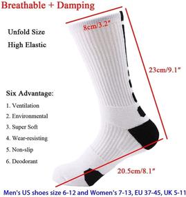 img 3 attached to 🏀 Enhanced DRASEX Basketball Compression with Advanced Cushioning for Optimal Performance