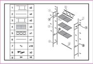 🧺 j&v textiles 3-shelf over-the-toilet bathroom organizer: maximizing space and style with satin nickel finish logo