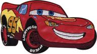 🚗 disney cars hand stitched applique - mcqueen 5.5"x3" - 1 piece/pack logo