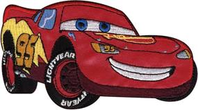 img 1 attached to 🚗 Disney Cars Hand Stitched Applique - McQueen 5.5"x3" - 1 Piece/Pack