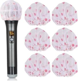 img 3 attached to 🎤 Набор из 120 белых одноразовых чехлов для микрофона BILIONE - чистые микрофонные чехлы из нетканого материала, идеальная замена для различных ручных микрофонов.