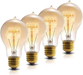 img 4 attached to 💡 Dazzle Your Space with Vintage Charm: DORESshop A19 Antique 40W Incandescent Edison Light Bulbs – 4 Pack