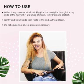 img 2 attached to Maxiglide XP Hair Straightener and Styling Tool: Pink with Detangling Pins for Thick and Curly Hair, Steamburst Technology for Faster and Healthier Straightening
