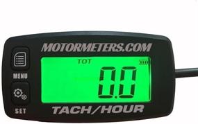 img 1 attached to Motormeters® Digital Back Light Meter Tachometer