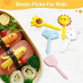 img 2 attached to Fun and Adorable 60PCS Animal Food Picks for Kids - Ideal for Bento Box Toothpicks, Reusable Lunch Picks, and Toddler Meals