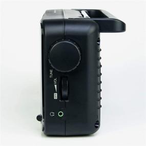img 2 attached to HDi Audio Домашний портативный премиум ретро аналоговый радиоприемник AM/FM: разъем для наушников, встроенный динамик, прочный дизайн, крупная регулировка, лучший прием (черный)