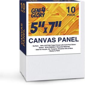 img 4 attached to 🎨 10 Pack of GENE4GLORY Artist Canvas Panel Boards, 5 x 7 Inch for Painting