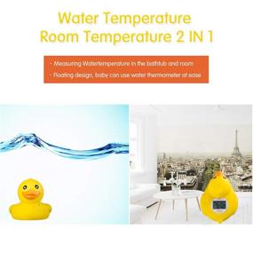 img 1 attached to 🐥 B&amp;H Classic Duck Baby Thermometer: Infant Bath Floating Toy for Safety Temperature Monitoring