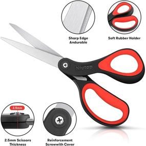 img 3 attached to Scissors Niutop Ergonomic Household Students