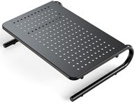 🖥️ enhance your workspace with the monitor stand riser: vented metal design for computers, laptops, desks, and printers - 14.5" platform, 4" height logo