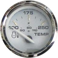 🌡️ faria 19003 kronos water temp gauge (100-250°f) - 2-inch logo