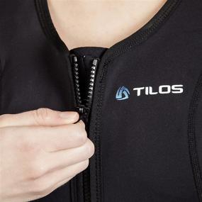 img 1 attached to 👙 1mm Metalite Coated Neoprene One Piece Swimsuit for Women - Tilos ISIS Lady