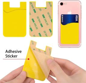 img 1 attached to Smartphone Adhesive Silicone Holder - Compatible with Various Models