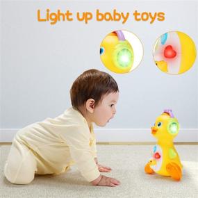 img 3 attached to 🦆 Dancing Walking Baby Musical Duck Toy with Light Up Tummy Time, Ideal Infant Toys for 0-3, 3-6, 6-12, and 12-18 Month Old Boys and Girls. Perfect Gifts for 1 Year Old. Enhances Baby Learning and Development. Suitable for Toddlers Age 1-2.