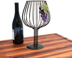 img 2 attached to 🍷 Premium Wine Lovers' Big Cork Holder Glass by Thirteen Chefs: Elevate Your Wine Collection