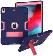 📱 casehaven ipad air 3 case 2019 / ipad pro 10.5 inch - rugged kickstand series, purple pink logo