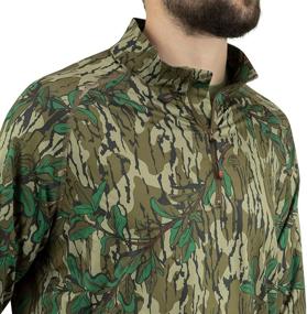 img 2 attached to Mossy Oak Lightweight Quarter Break-Up: High-Performance Men's Clothing for Active Outdoors Enthusiasts
