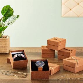 img 3 attached to 🎁 Charming 6-Pack Small Gift Boxes with Lid and Velvet Insert - Perfect for Jewelry, Bracelets, Keychains (3.5 x 3.5 x 2.3 In)