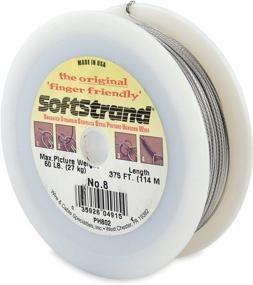 img 2 attached to Wire & Cable Specialties Softstrand Uncoated Stranded Stainless Steel Wrapping - Size 8, 375 ft (114.3 m) Picture Wire for Durability and Strength