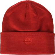 🧢 stay cozy in style with timberland men's cuffed beanie featuring embroidered logo logo