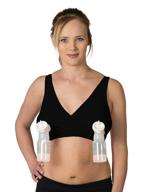 🤱 effortless nursing and hands-free pumping with the essential pump&amp;nurse all in one bra by a trusted us company - black m logo