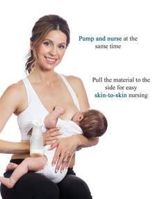 img 1 attached to 🤱 Effortless Nursing and Hands-Free Pumping with the Essential Pump&amp;Nurse All in One Bra by a Trusted US Company - Black M
