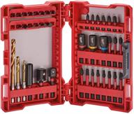 🔧 maximize your drilling and driving potential with the milwaukee shockwave impact drill and drive driver bit set (40 set) logo