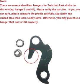 img 2 attached to 🔧 High-Quality Black Derailleur Hanger: Compatible with Trek Remedy, Liquid, Navigator, Gary Fisher 6 - Juscycling Product