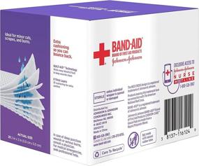 img 1 attached to 🩹 Band-Aid Brand Cushion Care Sterile Gauze Pads - Small Size, 2x2 Inches, 25 ct (Pack of 2): Effective Wound Protection for Minor Cuts, Scrapes & Burns