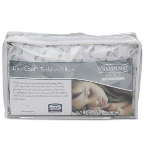 img 1 attached to 🌿 Organic Beautyrest Kids Silver DualCool Toddler Pillow with GREENGUARD Gold Certification for Non-Toxic Sleep