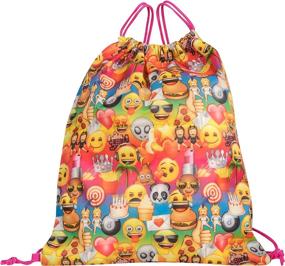 img 1 attached to Yellow Emoji Backpack - Must-Have School Essentials