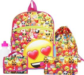 img 4 attached to Yellow Emoji Backpack - Must-Have School Essentials