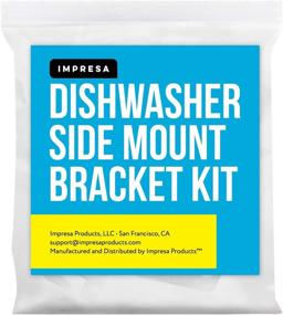 img 1 attached to 🔧 Dishwasher Side Mount Bracket Kit - Compare to DWBRACKIT1 - Electrolux and Frigidaire - Compatible - 2 Brackets and 4 Screws Included - By Impresa Products