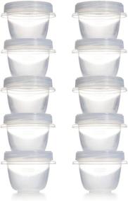 img 3 attached to 📦 Clear Storage Containers for Slime and Craft Supplies: Rubbermaid 10 Piece Set