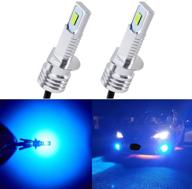 antline super bright h1 led bulb ice blue newest version 3570 csp-chips led fog lights drl replacement (pack of 2) logo