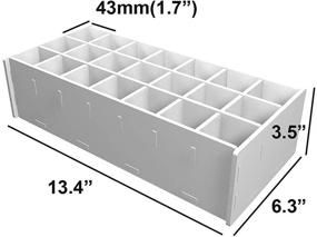 img 1 attached to 🎨 Sanfurney Paint Storage Tray: Efficiently Organize 21 Compartments for Arts and Crafts Supplies