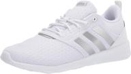 adidas womens racer grey white women's shoes and athletic logo