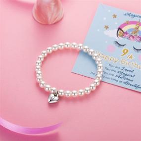 img 1 attached to 🎁 Solocute Pearl Bracelet: Perfect Birthday Gifts for Teen Girls 7-16 years old - Empowering Symbol of Self-Belief