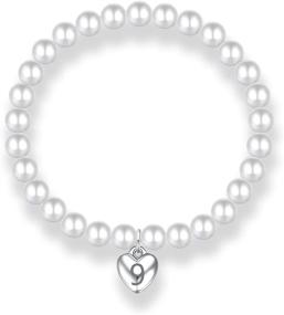 img 3 attached to 🎁 Solocute Pearl Bracelet: Perfect Birthday Gifts for Teen Girls 7-16 years old - Empowering Symbol of Self-Belief