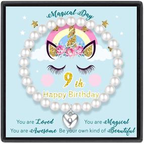 img 4 attached to 🎁 Solocute Pearl Bracelet: Perfect Birthday Gifts for Teen Girls 7-16 years old - Empowering Symbol of Self-Belief