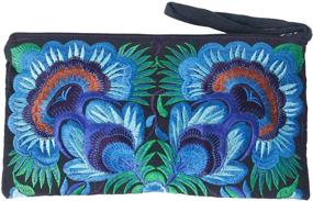 img 4 attached to Sabai Jai Embroidered Handmade Wristlet Women's Handbags & Wallets for Wristlets