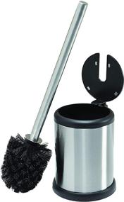 img 4 attached to 🚽 Bath Bliss Toilet Bowl Brush and Holder with Self-Closing Lid, Space-Saving Design, Deep Cleaning, Smudge-Resistant Finish, 4.5-inch Round by 15.4-inch High, Stainless Steel