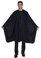 💇 high-end betty dain premier barber cutting/styling cape with black trim piping: lightweight, water-resistant nylon, hair-repellent, snap closure, 54 x 60 inch size, black logo