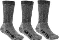 kids' 80% thermal merino wool socks 🧦 3-pack - ideal for winter skiing & sports activities logo