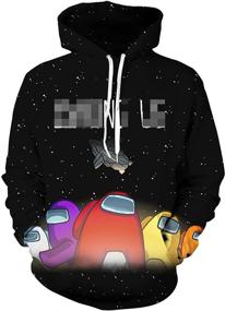 img 3 attached to 👕 HERSESI Realistic Digital Pullover Sweatshirt for Boys - Fashion Hoodies & Sweatshirts