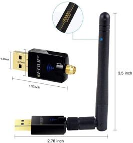 img 3 attached to 📶 EDUP AC600M USB WiFi Dongle - Dual Band 802.11ac Wireless Network Adapter with High Gain Antenna for PC, Desktop, Laptop - Windows XP/Vista/7/8.1/10 Mac 10.7-10.15