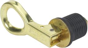 img 1 attached to 🚤 Moeller Snap-Tite Boat Bailer Plug: 1-Inch Brass Solution for Effective Water Drainage