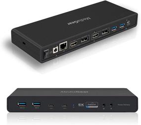 img 4 attached to 💻 mediaGear 60W Power Delivery USB C Dual 4K Ultra Docking Station: 5K@60Hz/Dual 4K @60HZ, Thunderbolt 3, совместим с Mac и Windows