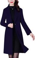 aprsfn womens elegant mid length windproof women's clothing for coats, jackets & vests logo